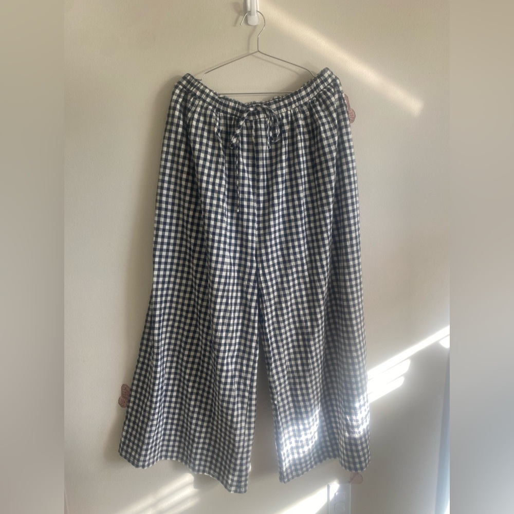 The Lullaby Club NWOT XXL Posey Pants Black Gingham